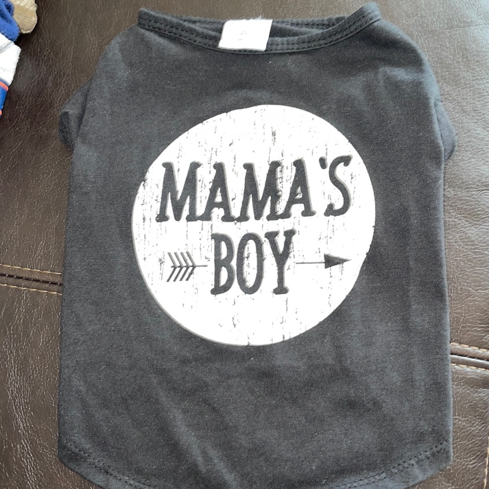 Simply Wag Size S Mama's Boy Dog T-shirt